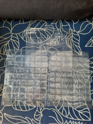 Empty coin storage pages, pack of 5, various sizes