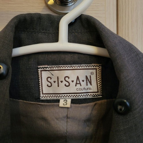 Sisan gray long women's jacket like new, size M