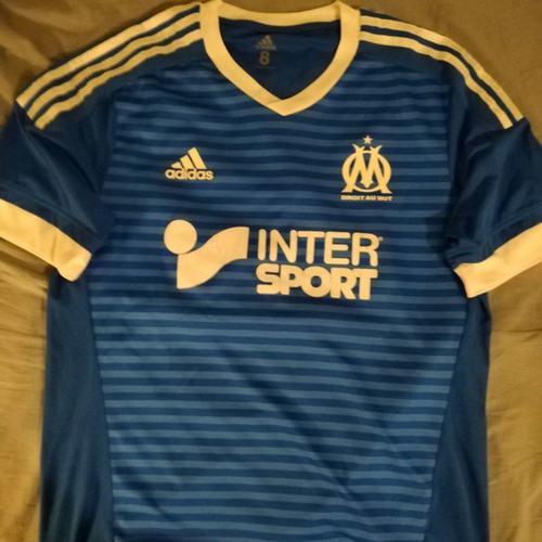 Marseille football jersey used, size large