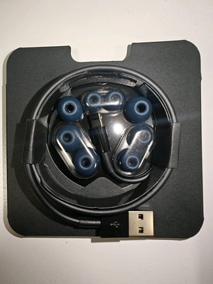 Replacement Eartips for Headphones Blue 4 Sets + Lightning Cable 1m