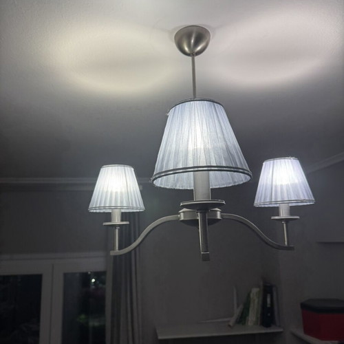 Ceiling pendant light with 2 wall sconces set