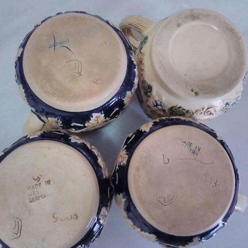 Marzi & Remy German collectible mugs used, set of four
