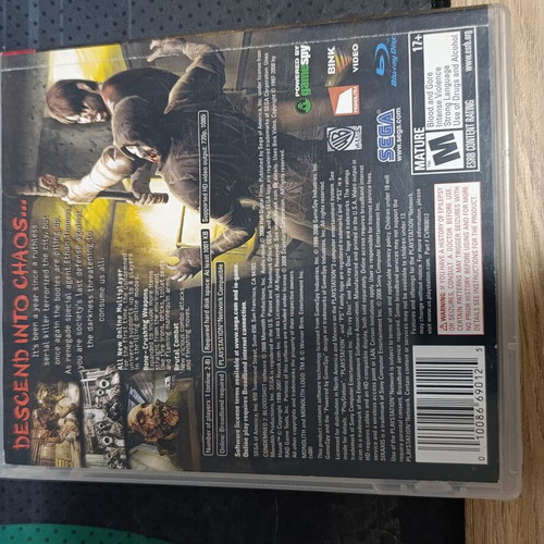 Condemned 2 Bloodshot PS3 game used, complete in good condition