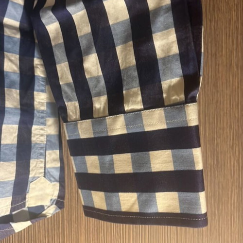 Vardas checked men's shirt used, size L, blue and turquoise