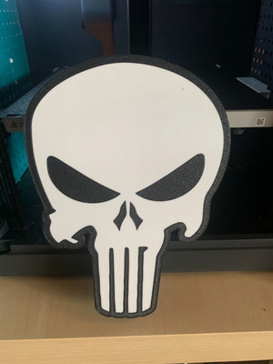 The Punisher lamp like new, USB with switch, 23x16cm