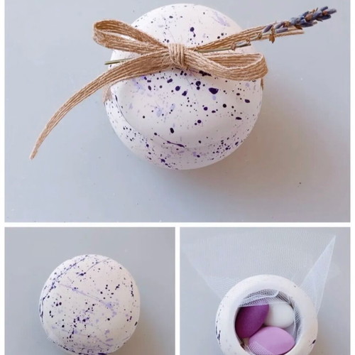 Macaron bonbonniere made of artistic plaster new