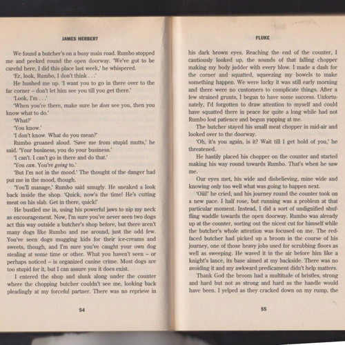 Fluke book by James Herbert used