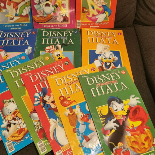 Disney collectible plates used, volumes 1 to 14 plus introductory