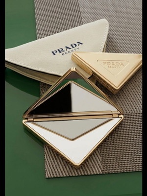 Prada Beauty women's compact mirror new