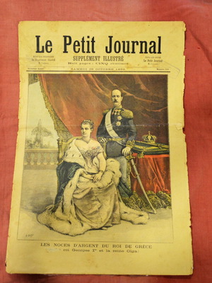 Le Petit Journal 1892 used edition tribute to 25th wedding anniversary