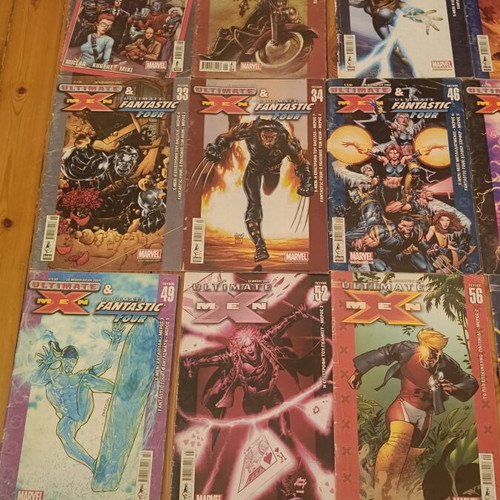 Ultimate X-Men comics used, set of 13 Greek issues by Anubis