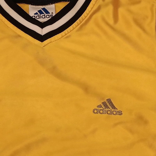 Adidas Teamwear shirt used, yellow and blue, size 176 (S/M)