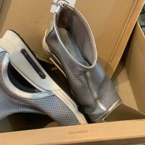 Ash silver peep toe sandals used, size 40.5