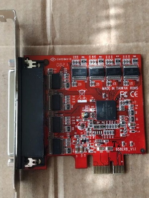 Chronos PE954ER8 8 Port PCI Express Serial Card used