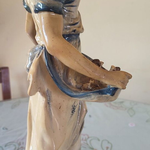 Vintage Italian Capodimonte statue signed F. Merli