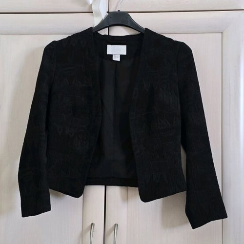 Crop brocade jacket H&M size small like new