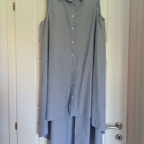 Stradivarius shirt dress used, size L, striped