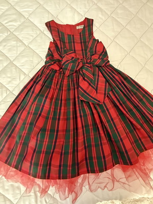 Next dress 4-5 years like new, red and green, 110 cm