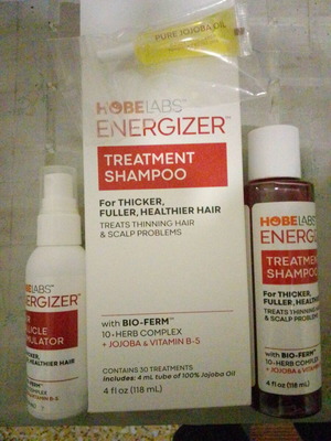 Hobe Labs Energizer shampoo and lotion for hair loss, like new