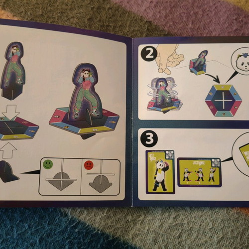 Just Dance cards like new, 2 packs with dance figures