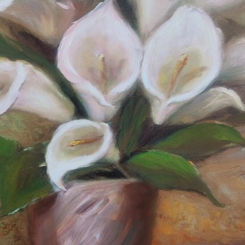 Decorative set of two 50x50 cm canvas prints on MDF, new