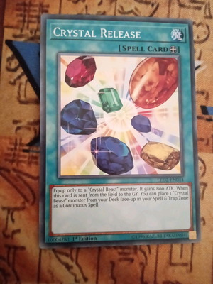Crystal Release Equip Spell used Yu-Gi-Oh! card