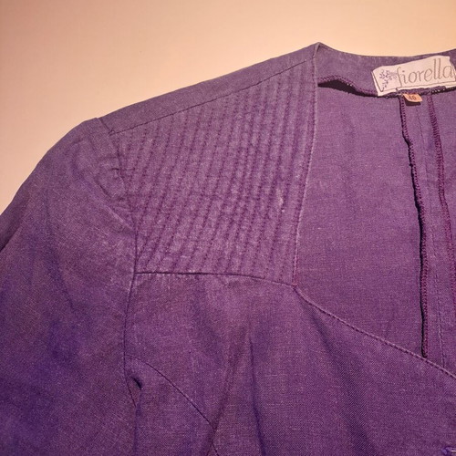 Linen blouse like new, purple, size L