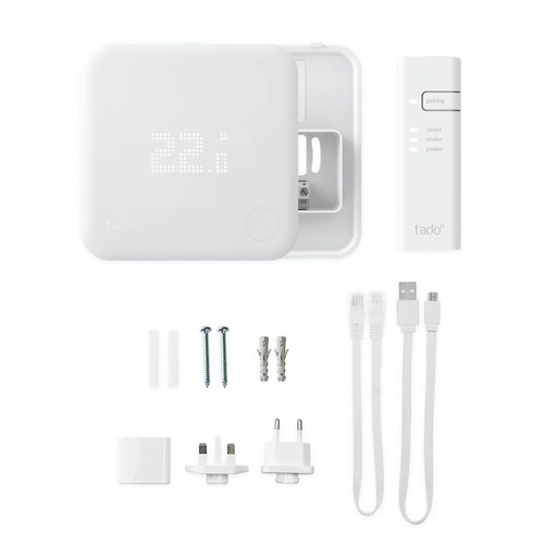 Wired Smart Thermostat Starter Kit V3+ like new, compatible with Apple HomeKit