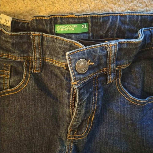 Benetton jeans like new, size 146 cm, blue