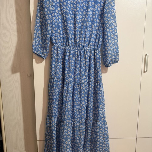Sinsay blue floral dress, size M