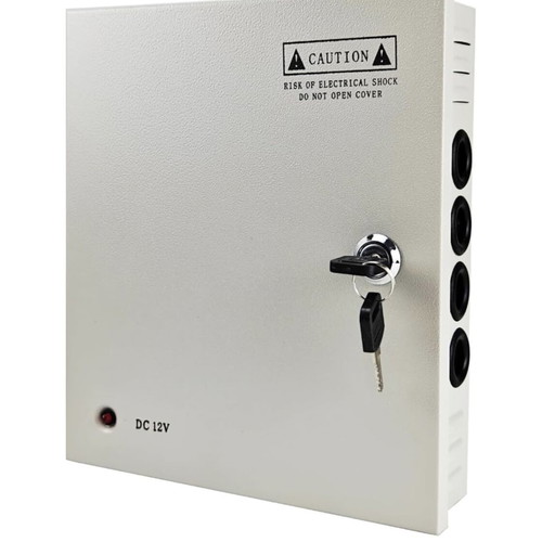 CCTV Power Supply 12V 10A 120W Metal 9-Channel