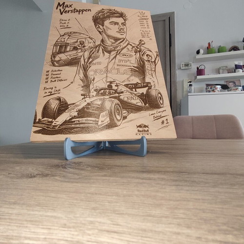 Red Bull Racing Max Verstappen wooden poster new