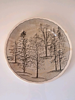C.P. Underglaze πιατέλα σερβιρίσματος Ironstone English Style vintage μεταχειρισμένη Ø28,5cm