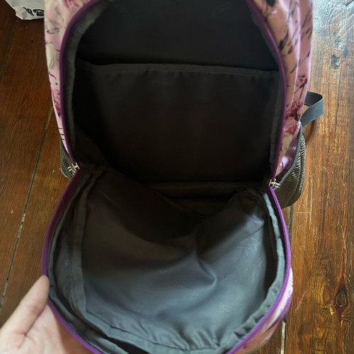 Polo school backpack like new, pink with designs and back support