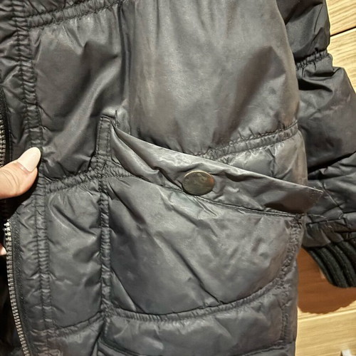 Women's long jacket used, size M, black Splendid