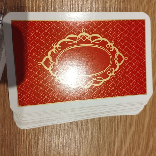 Collectible playing cards used, set of 2