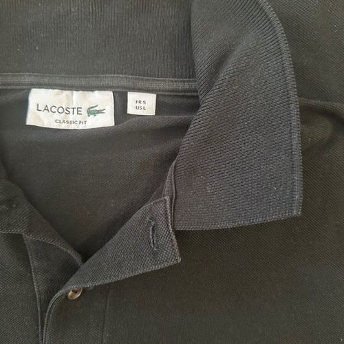 Lacoste men's shirt used, size L, black