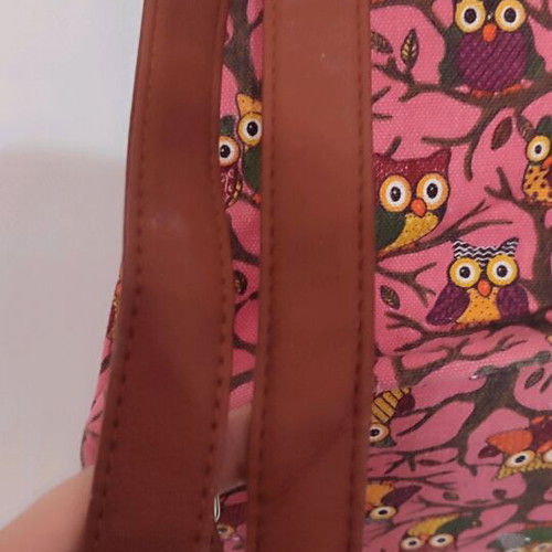 Backpack owl pink used like new
