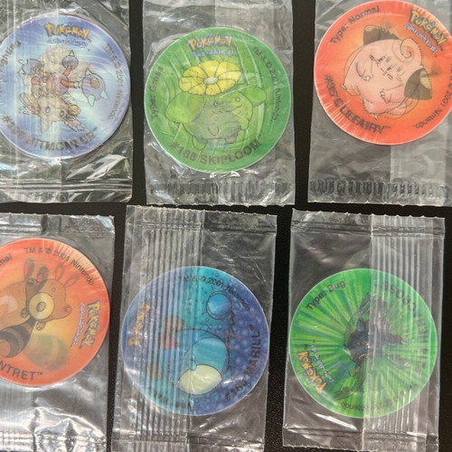 Pokemon Tazos sealed vintage collectible set