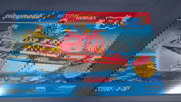 PLAYMOBIL 71598 ΠΥΡΟΣΒΕΣΤΙΚΟ ΣΚΑΦΟΣ ΔΙΑΣΩΣΗΣ