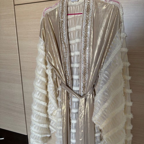 Mya dress like new, size S, gold, ideal for weddings and baptisms