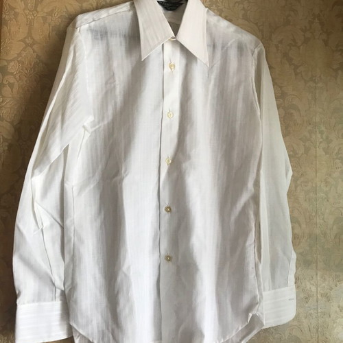 Elite women's shirt used, white striped, size 39 (M) retro