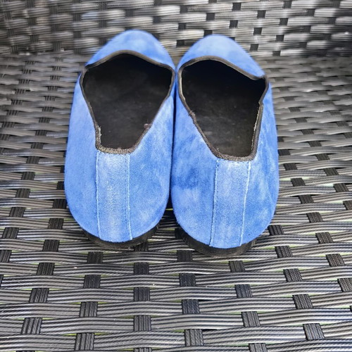 Kurt Geiger ballerinas used, size 40, natural suede, blue