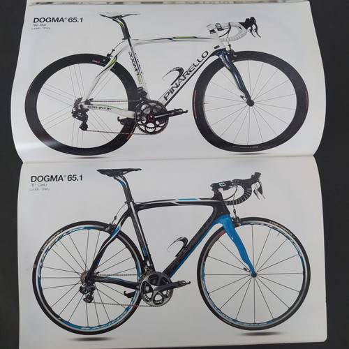 Pinarello 2013 bicycle catalog used, Italian and English