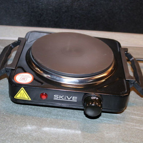Skive electric hot plate new, portable, black