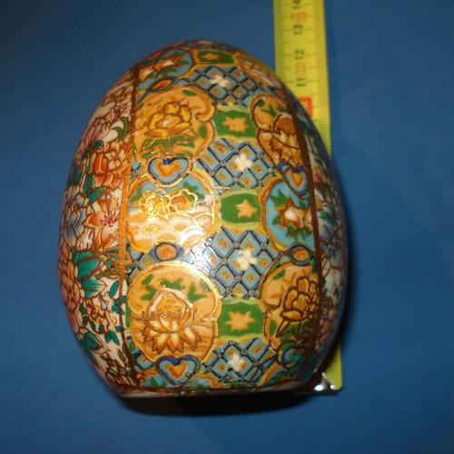 Decorative egg used 11.5cm x 8cm