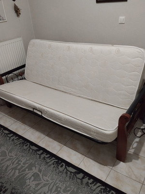 Folding sofa with orthopedic mattresses like new