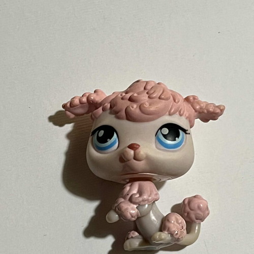 Littlest Pet Shop pink dog figure used