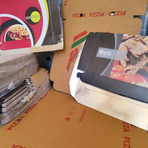 Delivery boxes new for grill house and pizza in various sizes