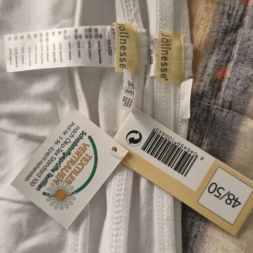 Underwear set size 48/50, 4 pieces, new, white